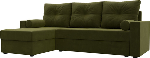 Изображение товара Диван угловой Лига Диванов Верона лайт левый (микровельвет зеленый)