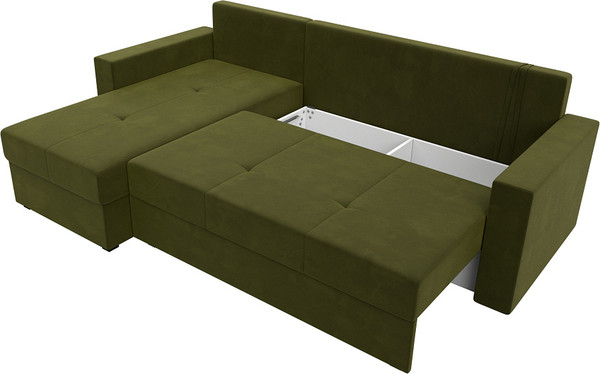 Изображение товара Диван угловой Лига Диванов Верона лайт левый (микровельвет зеленый)