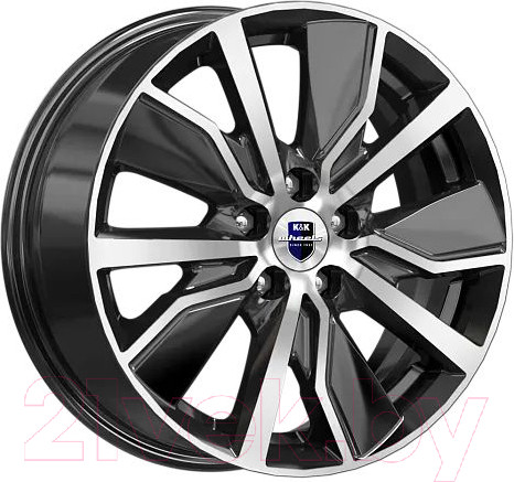 Изображение товара Литой диск K&K Гамбит 16x6.5" 5x114.3мм DIA 66.1мм ET 45мм Алмаз черный