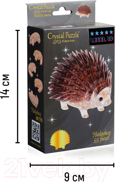 Изображение товара 3D-пазл Crystal Puzzle Ежик / 90170