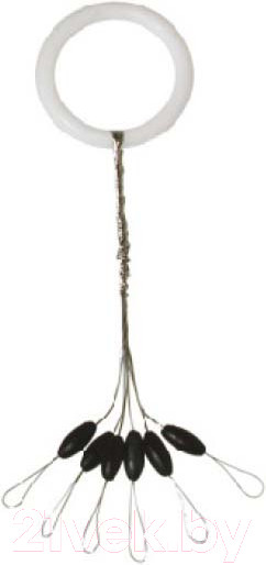 Изображение товара Набор стопоров рыболовных KAMATSU L / 316001024 (5шт, черный)