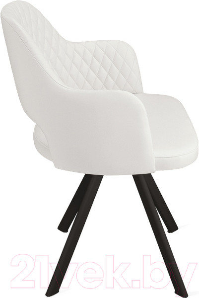 Изображение товара Стул ТриЯ Калипсо К2 (черный муар/кожзам Polo White)