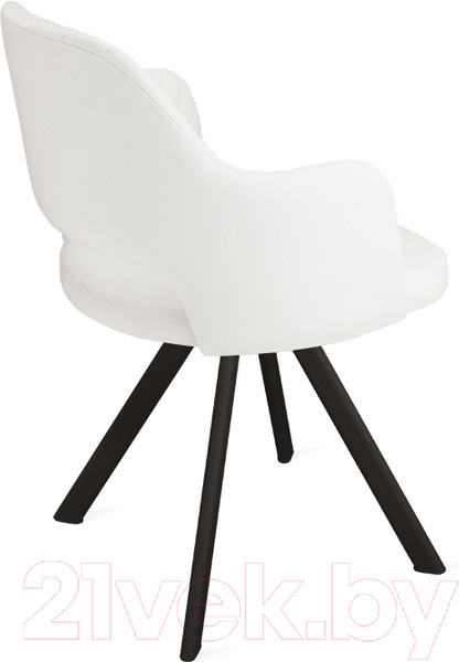 Изображение товара Стул ТриЯ Калипсо К2 (черный муар/кожзам Polo White)