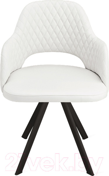 Изображение товара Стул ТриЯ Калипсо К2 (черный муар/кожзам Polo White)