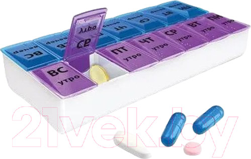 Изображение товара Таблетница Daswerk 7 дней 2 приема / 630844