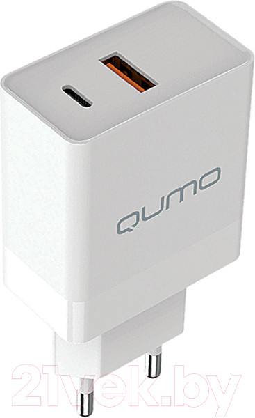 Изображение товара Адаптер питания сетевой Qumo Energy Light Charger 0052 / Q32846 (белый)