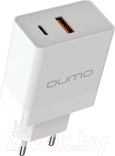 Изображение товара Адаптер питания сетевой Qumo Energy Light Charger 0052 / Q32846 (белый)