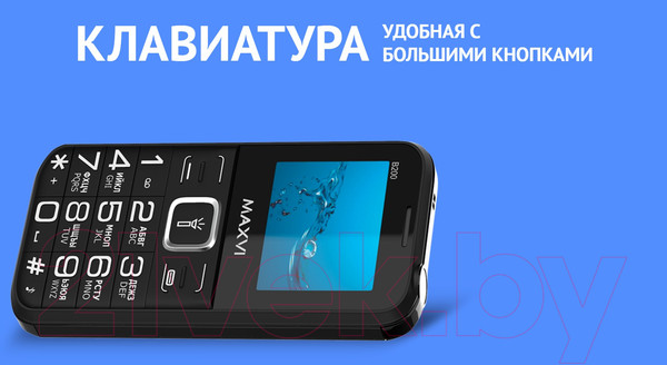Изображение товара Мобильный телефон Maxvi B200 (серый+ЗУ)