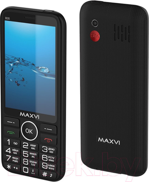 Изображение товара Мобильный телефон Maxvi B35 (черный+ЗУ)