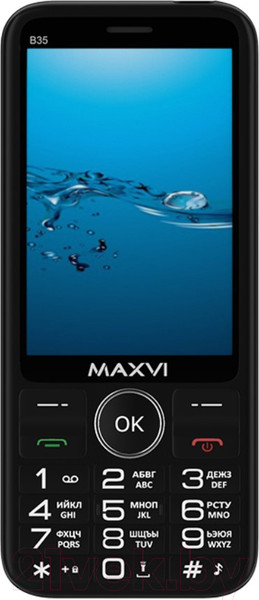 Изображение товара Мобильный телефон Maxvi B35 (черный+ЗУ)