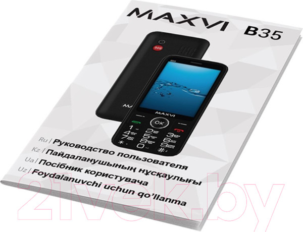Изображение товара Мобильный телефон Maxvi B35 (черный+ЗУ)