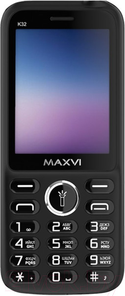 Изображение товара Мобильный телефон Maxvi K32 (черный+ЗУ)