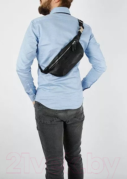 Изображение товара Сумка на пояс Francesco Molinary 846-8318-BLK (черный)