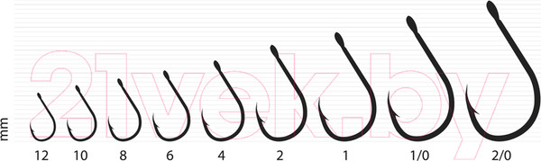 Изображение товара Набор крючков рыболовных KAMATSU Chinu Gold / 510700104 (10шт)