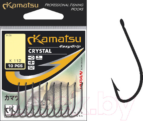 Изображение товара Набор крючков рыболовных KAMATSU Crystal Gold / 512200116 (10шт)