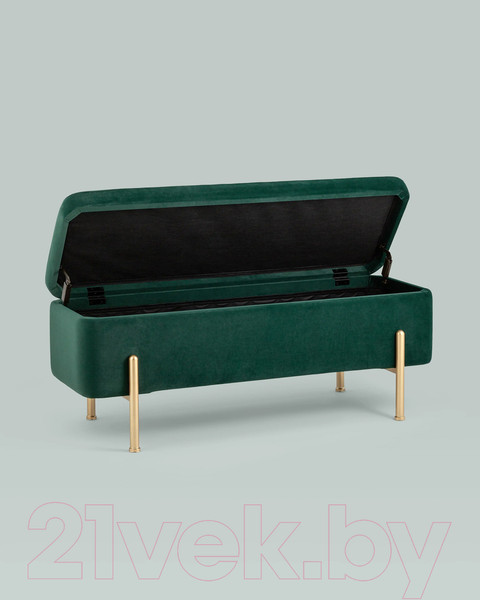 Изображение товара Банкетка Stool Group Болейн с ящиком / 20A544VF-MOMO-17 (велюр зеленый)