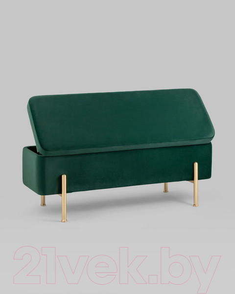 Изображение товара Банкетка Stool Group Болейн с ящиком / 20A544VF-MOMO-17 (велюр зеленый)