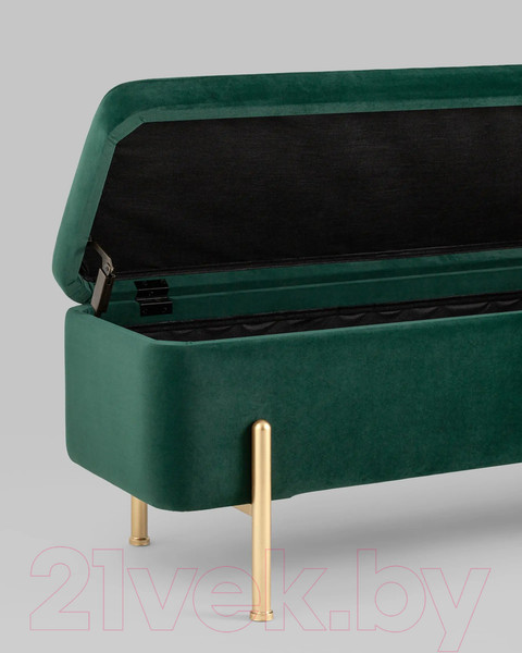 Изображение товара Банкетка Stool Group Болейн с ящиком / 20A544VF-MOMO-17 (велюр зеленый)