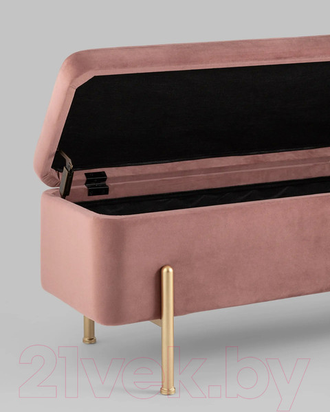 Изображение товара Банкетка Stool Group Болейн с ящиком / 20A544VF-8167-30 (велюр розовый)