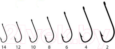 Изображение товара Набор крючков рыболовных KAMATSU Hanako Bln / 513300308 (10шт)
