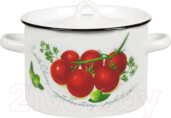 Изображение товара Кастрюля СтальЭмаль 1с17с (4.5л, белый)