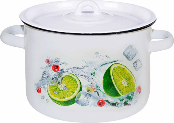 Изображение товара Кастрюля СтальЭмаль 1с17с (4.5л, белый)