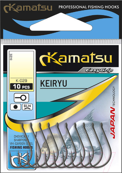 Изображение товара Набор крючков рыболовных KAMATSU Keiryu Bln / 513000304 (10шт)
