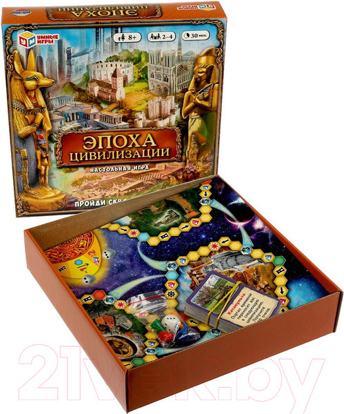 Изображение товара Настольная игра Умные игры Эпоха цивилизации. Пройди сквозь века / 4680107974297