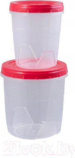 Изображение товара Набор емкостей для хранения Полимербыт C43302 (2шт)
