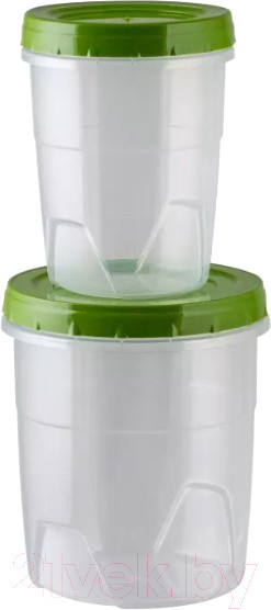 Изображение товара Набор емкостей для хранения Полимербыт C43302 (2шт)