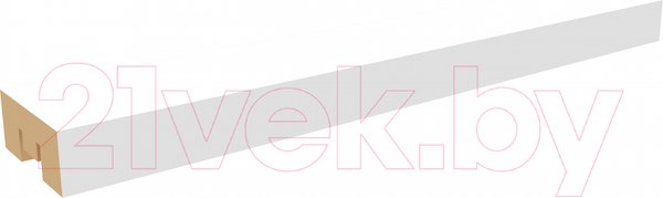 Изображение товара Рейка интерьерная STELLA Бриона МДФ Белая (2700x40x16)