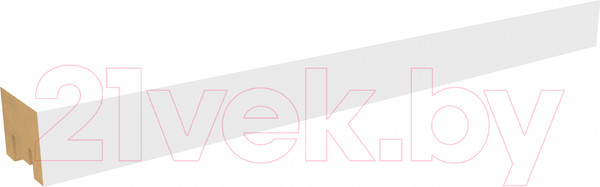 Изображение товара Рейка интерьерная STELLA МДФ Милана Белая (2700x30x20)