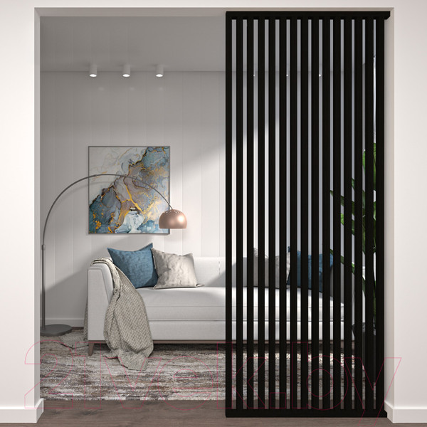 Изображение товара Рейка интерьерная STELLA МДФ Милана Black Edition (2700х30х20)