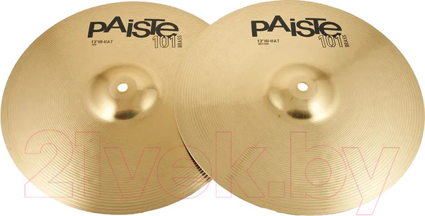 Изображение товара Набор тарелок для ударной установки Paiste 101 Brass Hi-Hat 0000144013 (2шт)