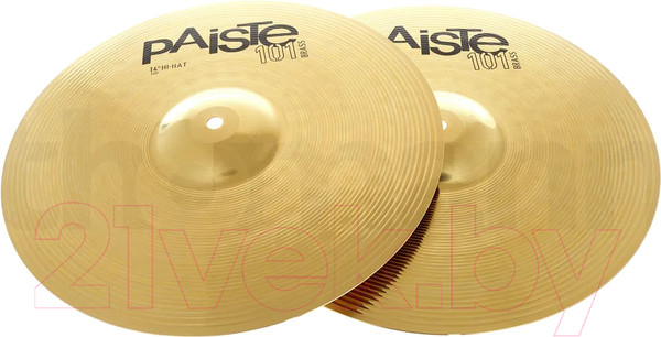 Изображение товара Набор тарелок для ударной установки Paiste 101 Brass Hi-Hat 0000144014 (2шт)