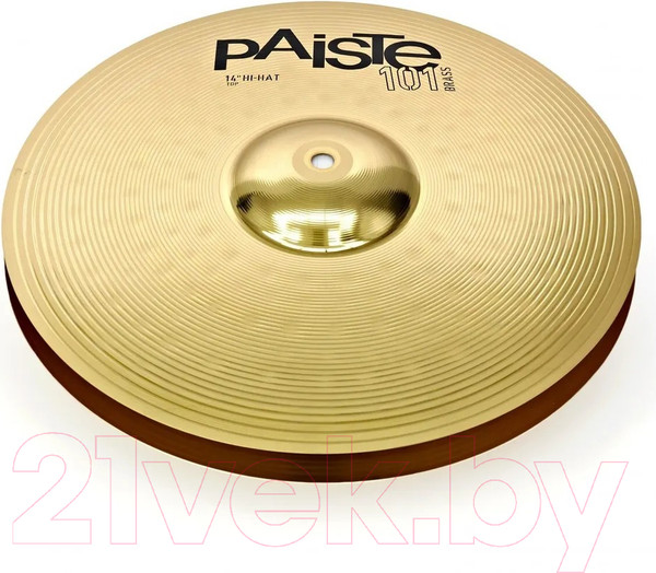 Изображение товара Набор тарелок для ударной установки Paiste 101 Brass Hi-Hat 0000144014 (2шт)