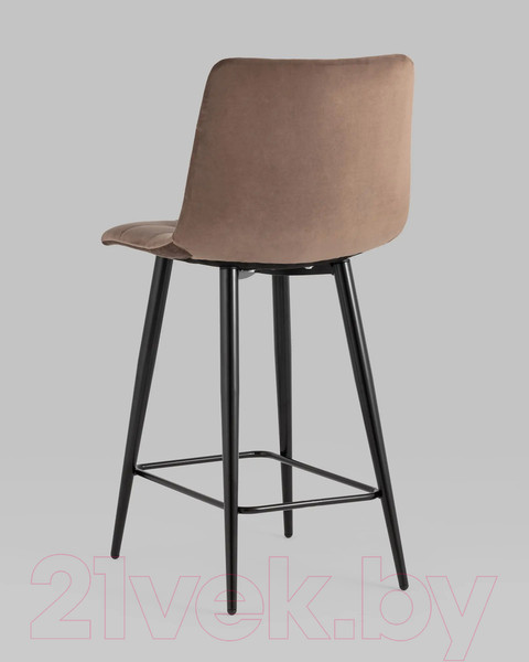 Изображение товара Стул барный Stool Group Джанго полубарный / vd-django-b12 (велюр коричневый)