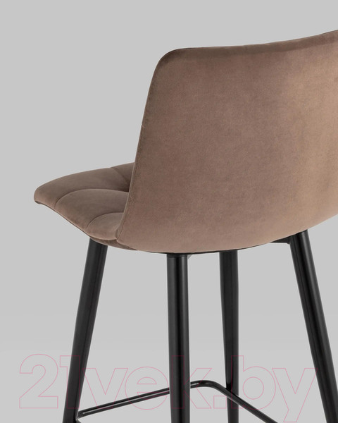 Изображение товара Стул барный Stool Group Джанго полубарный / vd-django-b12 (велюр коричневый)