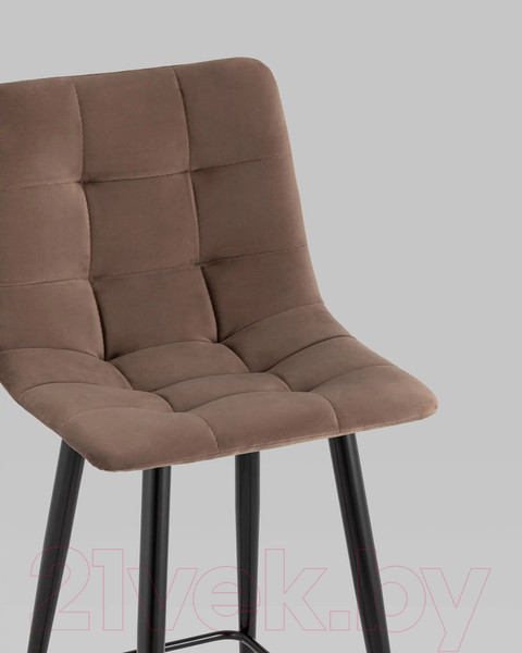 Изображение товара Стул барный Stool Group Джанго полубарный / vd-django-b12 (велюр коричневый)