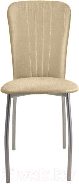 Изображение товара Стул Гальваник Сиена (эмаль серебристый/кожзам ВВ 2 бенгал бежевый)