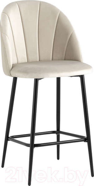 Изображение товара Стул барный Stool Group Логан полубарный / AV 413-Cc-08(PP) (велюр бежевый)