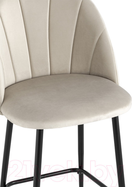 Изображение товара Стул барный Stool Group Логан полубарный / AV 413-Cc-08(PP) (велюр бежевый)