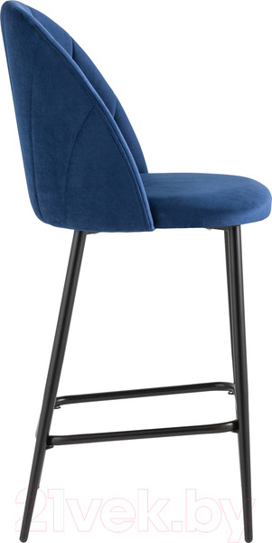 Изображение товара Стул барный Stool Group Логан полубарный / AV 413-Cb-08(PP) (велюр синий)