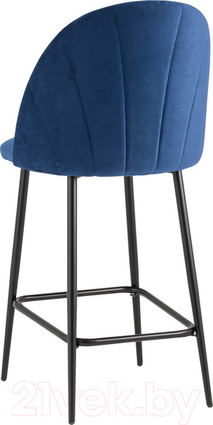 Изображение товара Стул барный Stool Group Логан полубарный / AV 413-Cb-08(PP) (велюр синий)