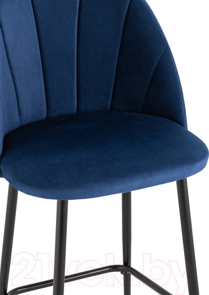 Изображение товара Стул барный Stool Group Логан полубарный / AV 413-Cb-08(PP) (велюр синий)