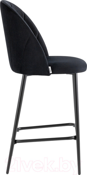 Изображение товара Стул барный Stool Group Логан полубарный / AV 413-H75-08(PP) (велюр черный)