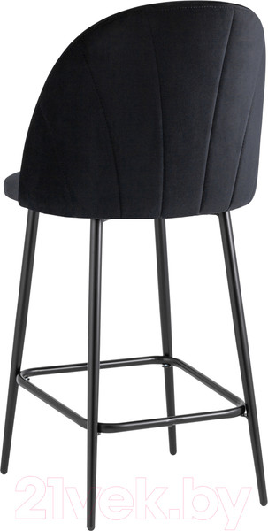 Изображение товара Стул барный Stool Group Логан полубарный / AV 413-H75-08(PP) (велюр черный)