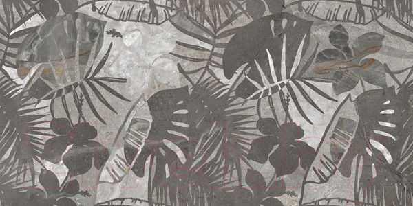 Изображение товара Плитка Cersanit Wonderstone Листья 16531 (297x598, серый)