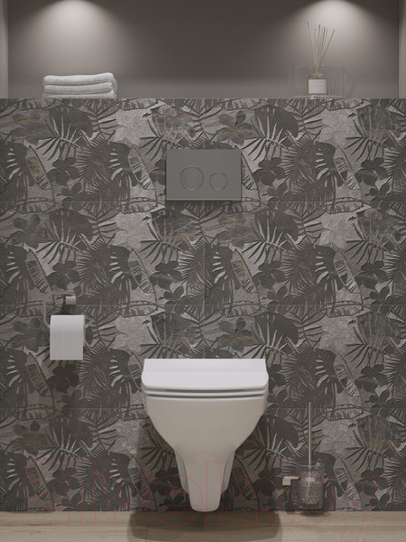 Изображение товара Плитка Cersanit Wonderstone Листья 16531 (297x598, серый)