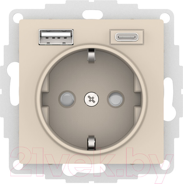 Изображение товара Розетка Systeme (Schneider) Electric AtlasDesign ATN000232
